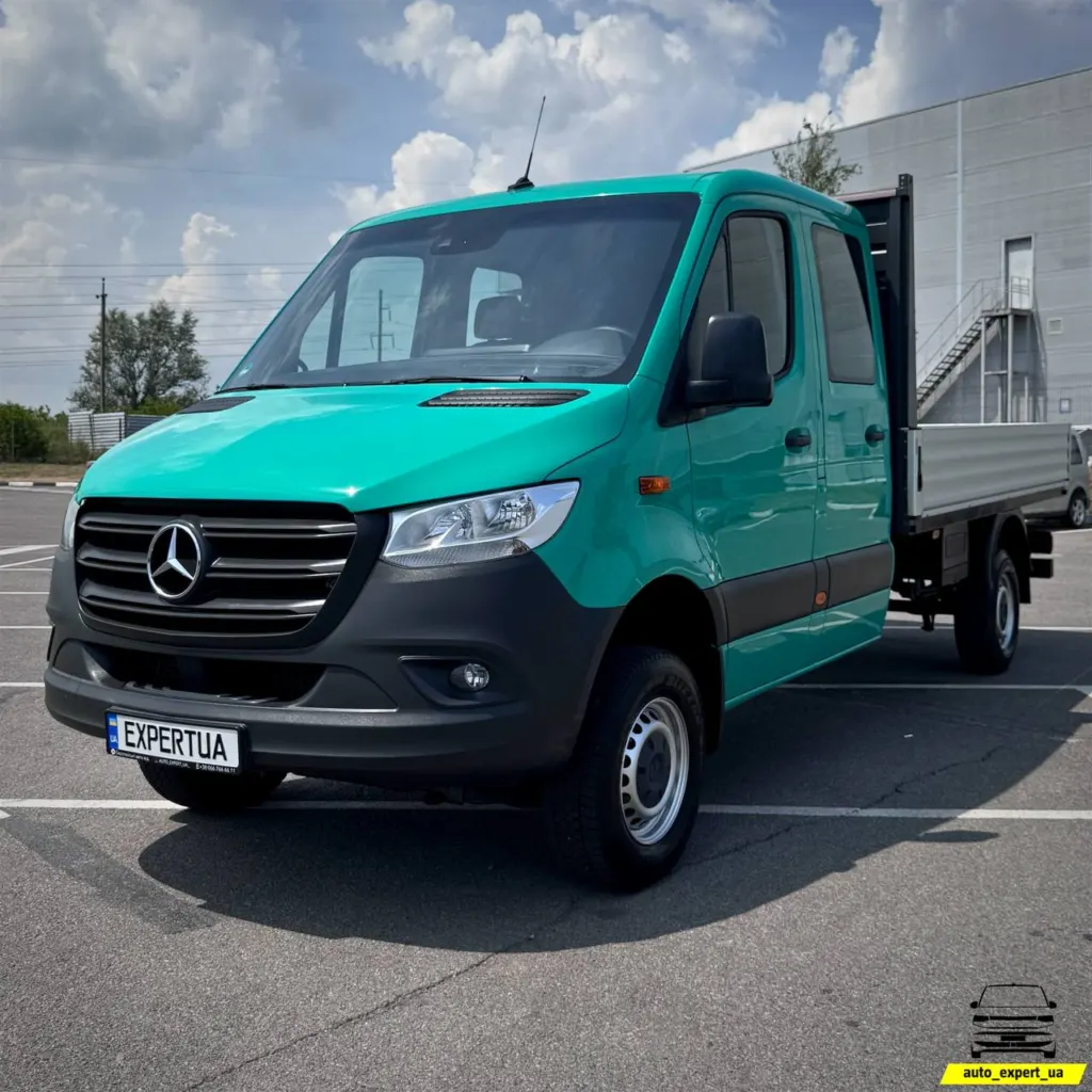 Mercedes-Benz Sprinter 316 дубль кабіна, бортова платформа, 5+1 — фото 1